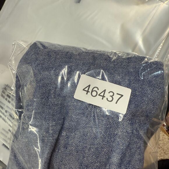 Old Navy Pants Women PXS Petite Blue Mid Rise Chino Linen Flat Front Pull On - Picture 8 of 8